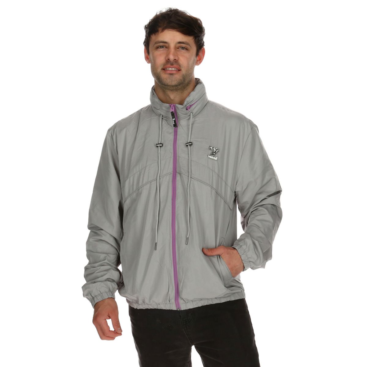 7VEINTE - Chaqueta Hombre Wind Breaker Ls Gris 7Veinte 7VEINTE