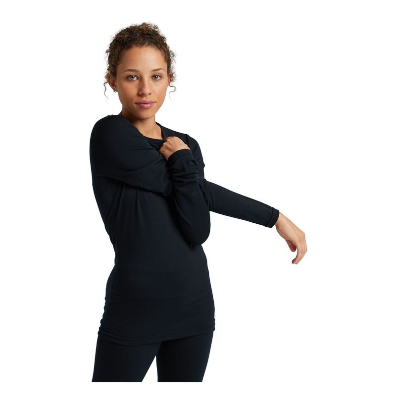 BURTON - Primeras Capas Polera M/L Wb Mdwt Crew Mujer Negro Burton BURTON