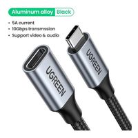 Cable Extension Pro Usb C Hembra - Usb C Macho 5a 10gbps 1m Negro 4