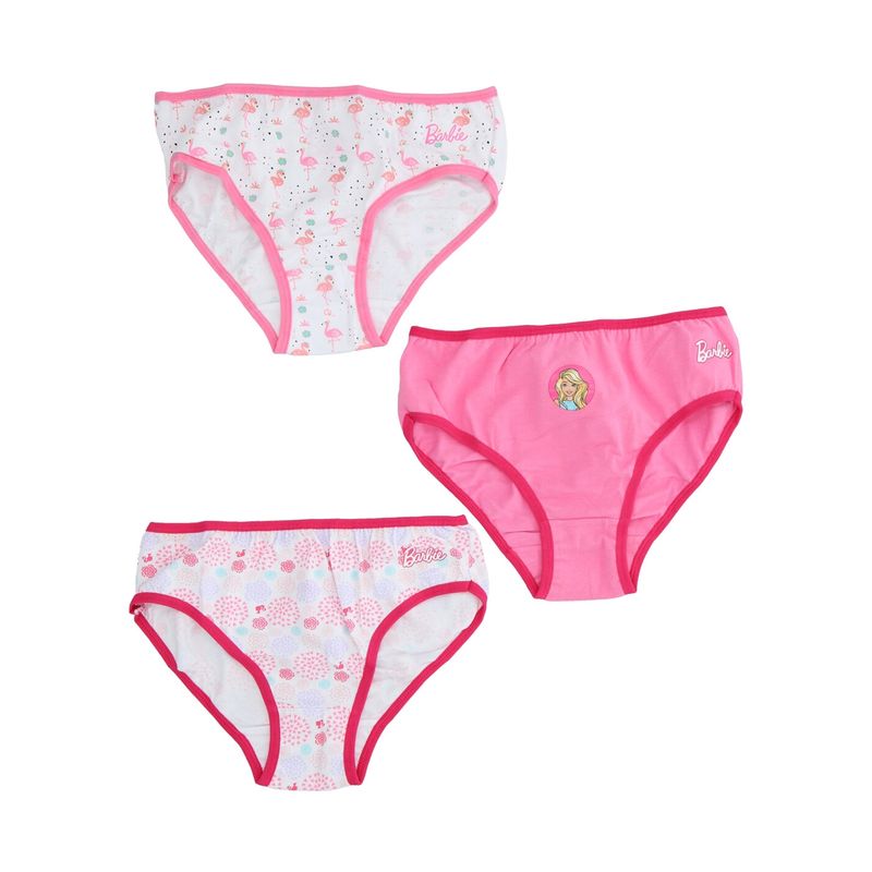 BARBIE - Calzones Infantil Niña Pack 3 Unidades Barbie….