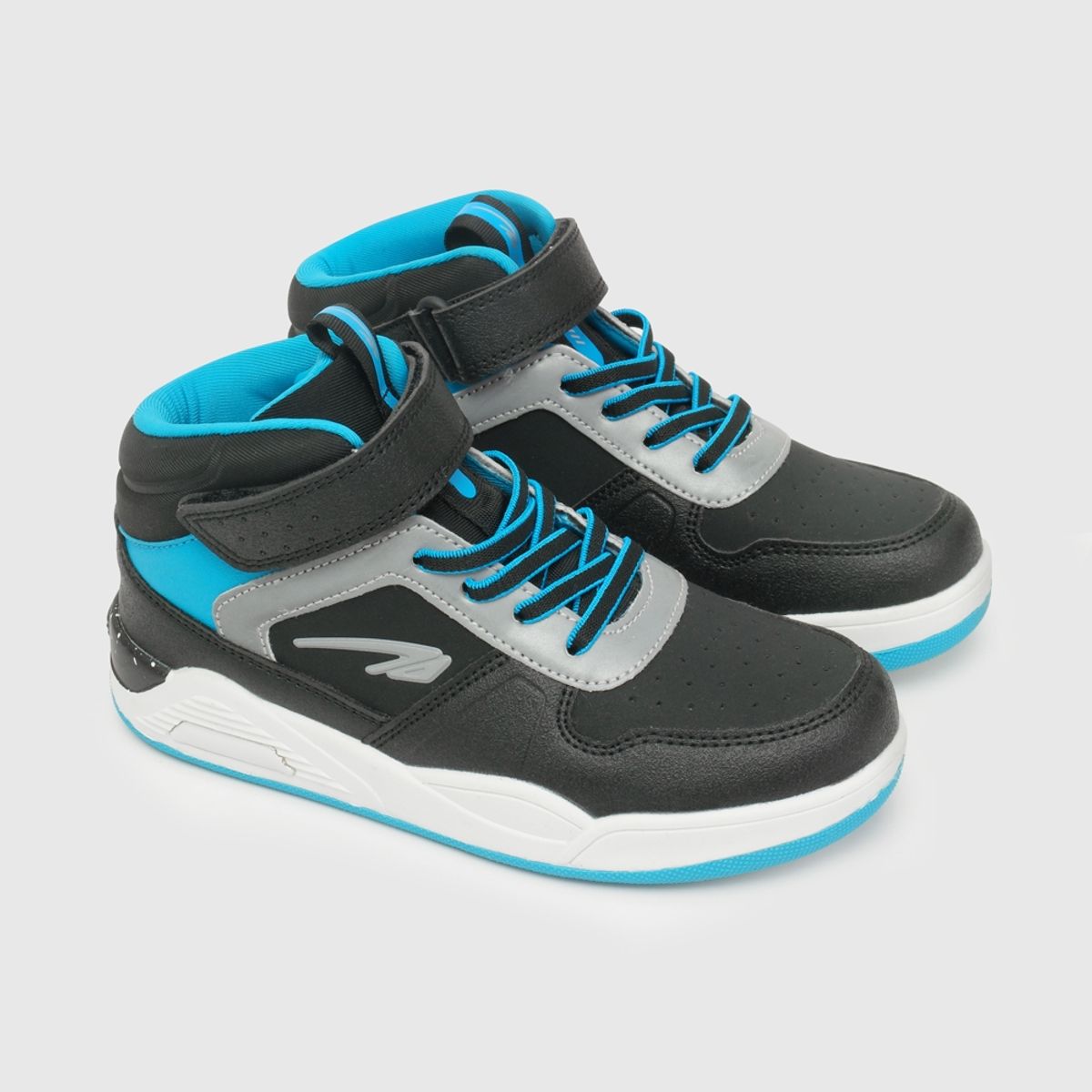 COLLOKY - Zapatilla deportiva de niño tipo basket negra (21 a 27)