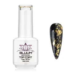 BLUUM - Top Coat Profesional 15ml Con Microfoils 01…