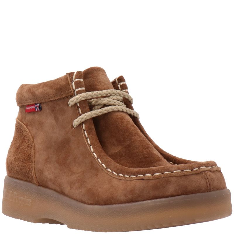 HUSH PUPPIES - Botin Cuero Niño Sioux Café HUSH PUPPIES