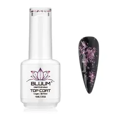 BLUUM - Top Coat Profesional 15ml Con Microfoils 03…