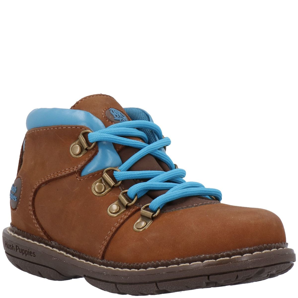 HUSH PUPPIES - Botin Cuero Niño New 101 Tri Café HUSH PUPPIES