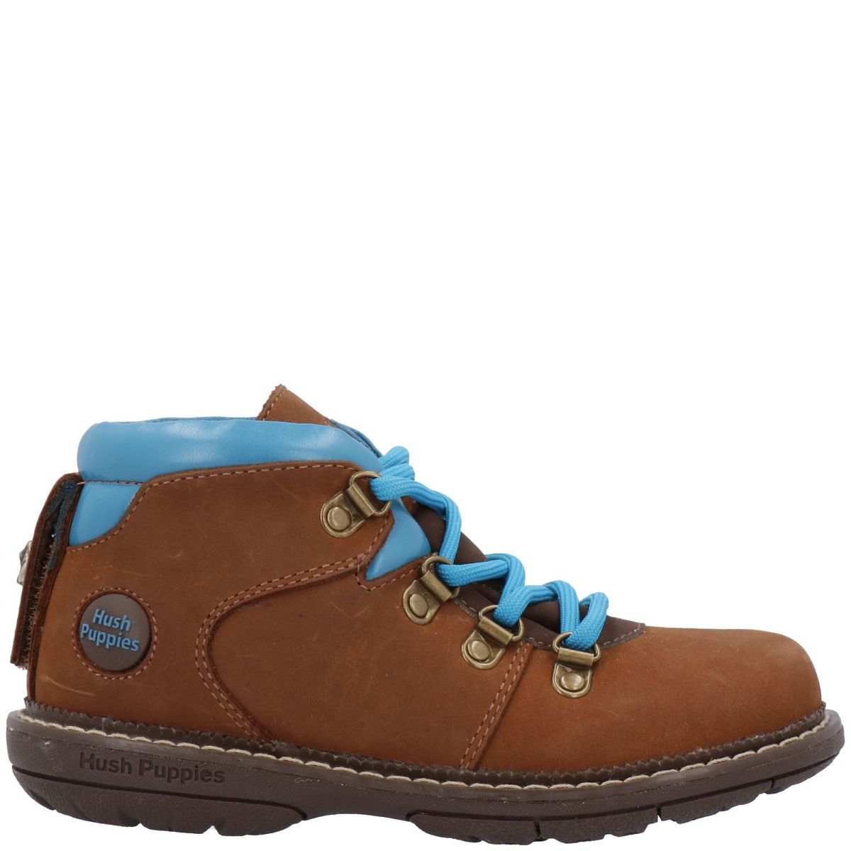 HUSH PUPPIES - Botin Cuero Niño New 101 Tri Café HUSH PUPPIES