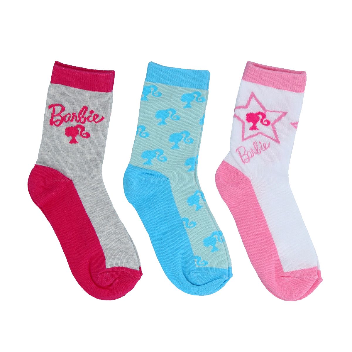 BARBIE - Calcetines Tripack Barbie N°26-33