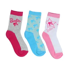 BARBIE - Pack 3 Calcetines Medios Infantil