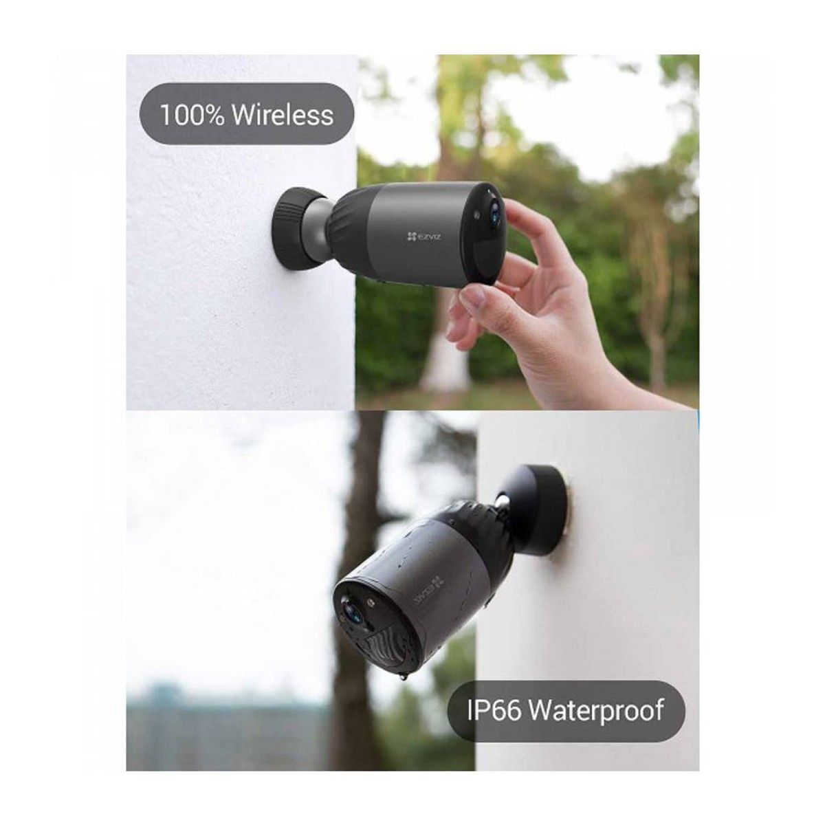 EZVIZ - Cámara  ELIFE BC1C Inalambrica  WIFI  2MP FHD 32gb Batería  ColorNight IA Ezviz