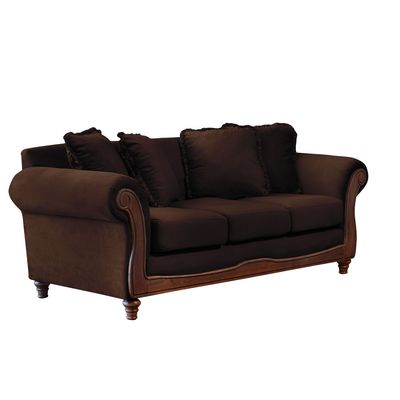 Imagen 2 del producto Sofá Rimini 3 Cuerpos Tela Velvet Chocolate