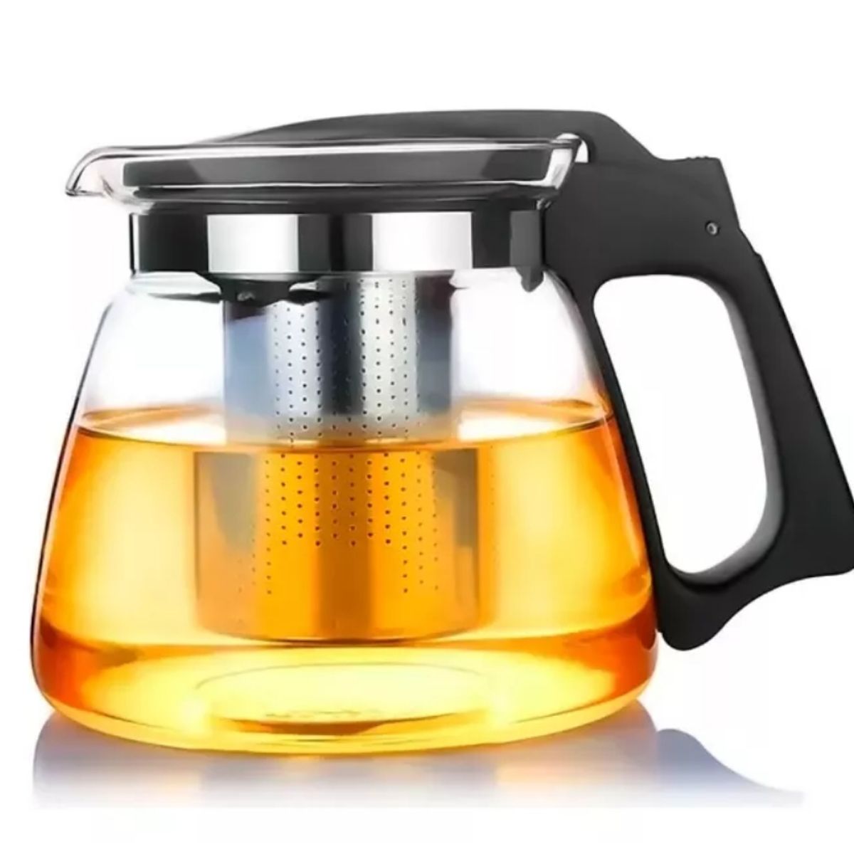 GENERICO - Tetera Vidrio Infusor Set 4 Tazas Cristal 150 Ml