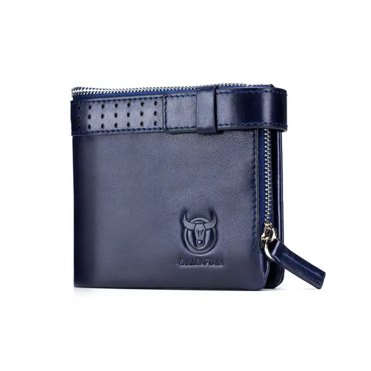 GENERICO - Billetera cuero genuino Bull Captain protec RFID mod Buff