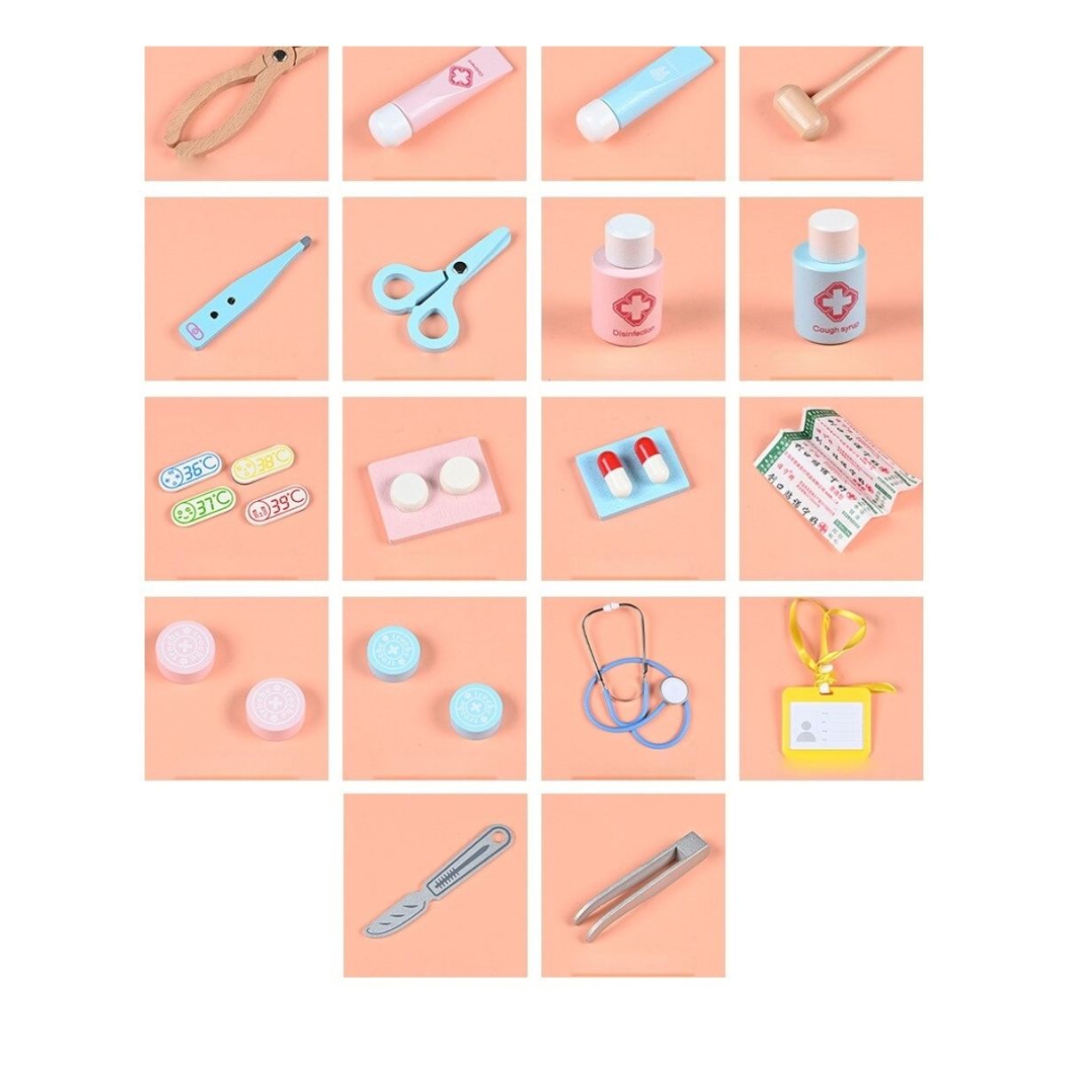 OEM - KIT DE MADERA SIMULACION DOCTOR MONTESSORI