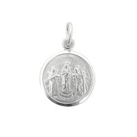 Colgante Medalla Santísima Trinidad 14mm Plata Fina 925
