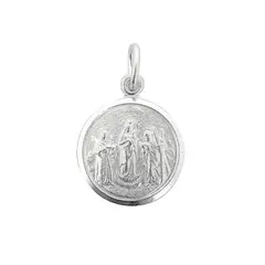 COGGIOLA - Colgante Medalla Santísima Trinidad 14mm Plata Fina 925