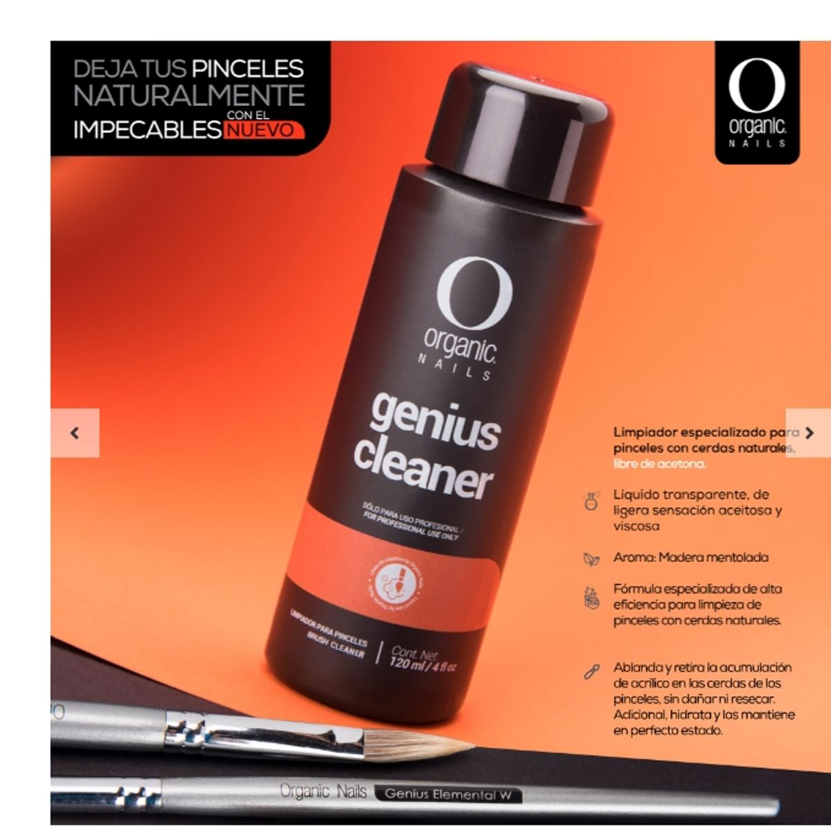 ORGANIC NAILS - GENIUS CLEANER  120 ML ORGANIC NAILS