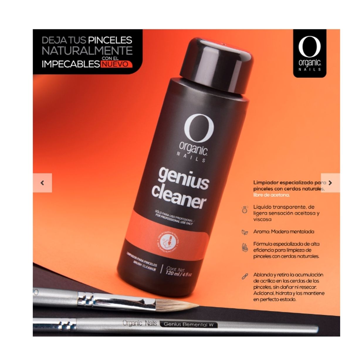 ORGANIC NAILS - GENIUS CLEANER  120 ML ORGANIC NAILS