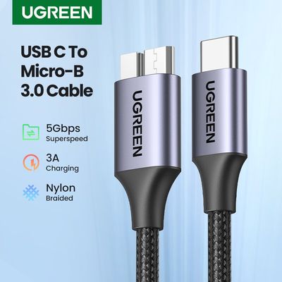 Imagen 2 del producto Cable Nylon Trenzado Pro Usb-c 3.0 - Usb Micro B