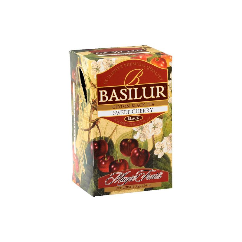 BASILUR - Te Negro Basilur Sweet Cherry Caja 25 bolsas BASILUR
