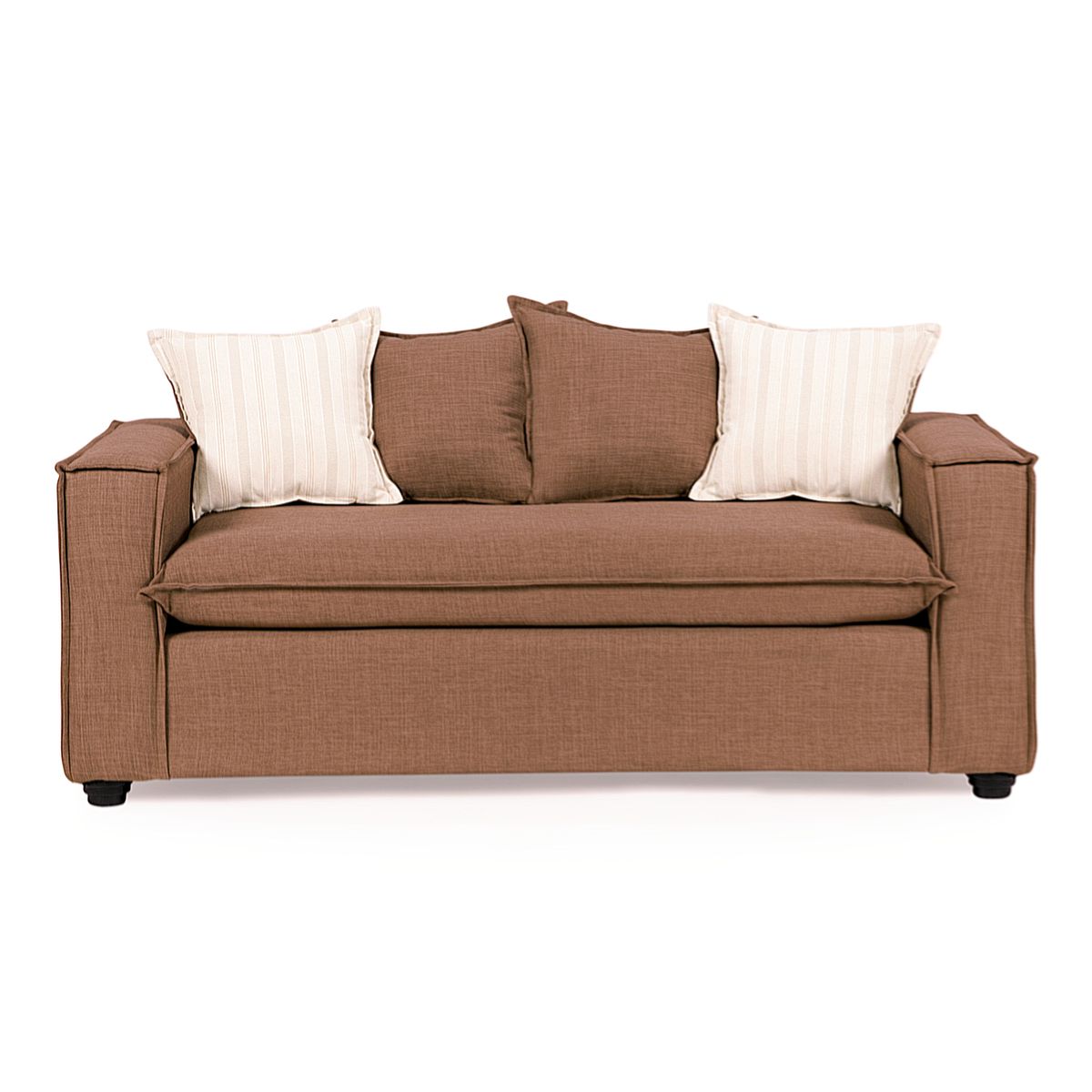 SITIAL HOME - Living 311 Domenico Cafe Sofá 3 cuerpos con resortes + 2 sitiales