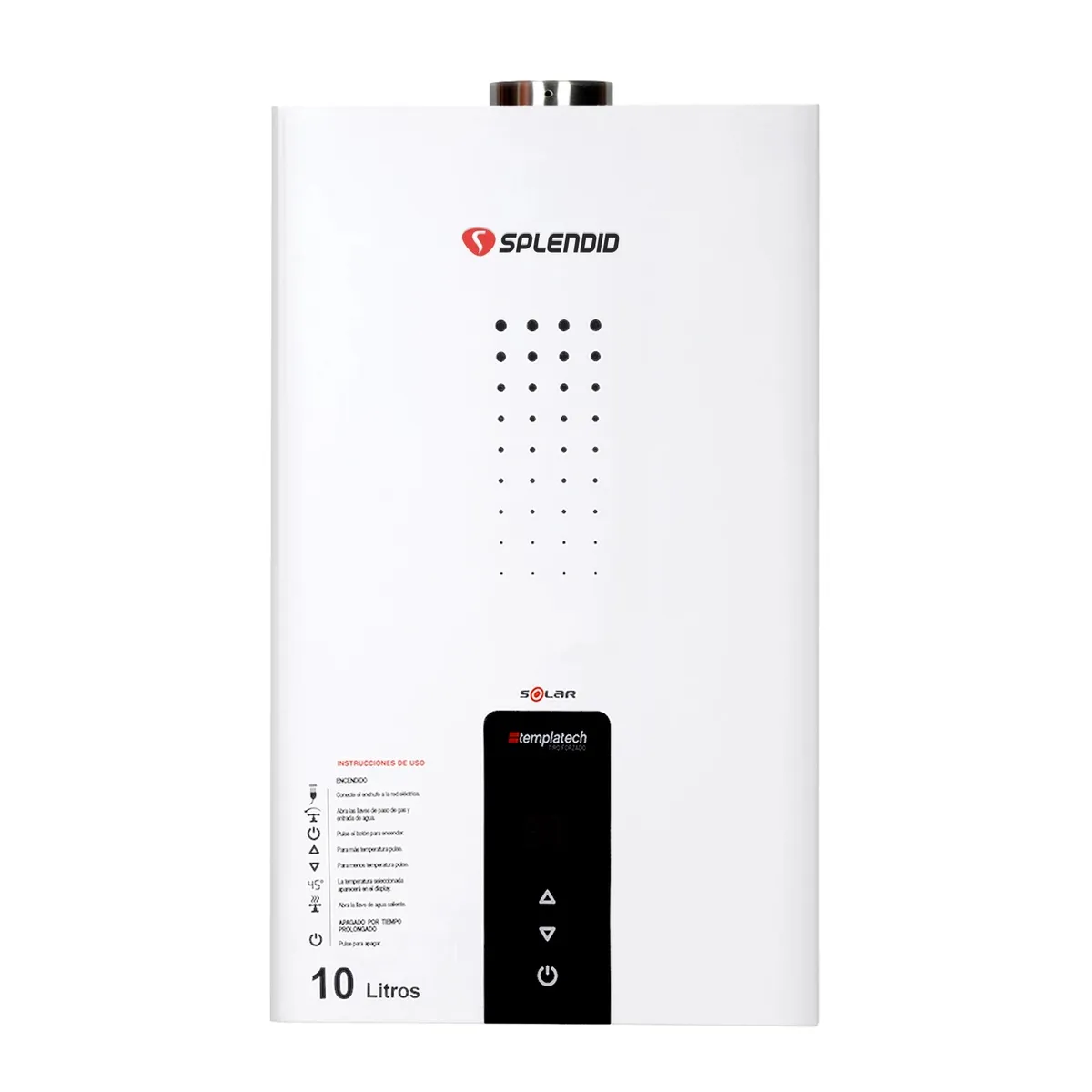 SPLENDID - Calefont 10 litros Gas licuado Cámara estanca Splendid