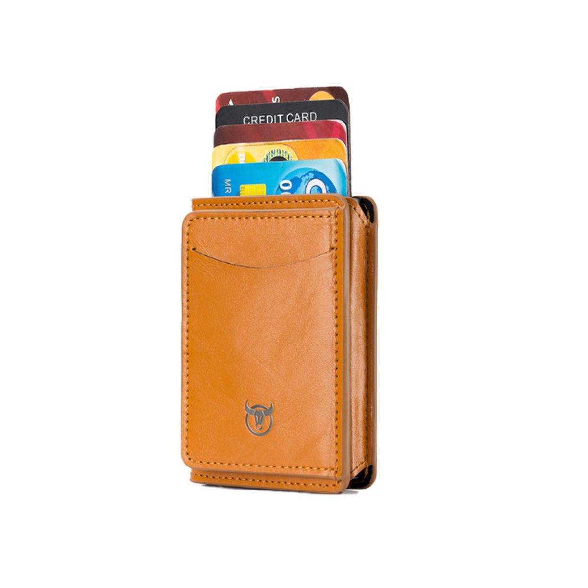 GENERICO - Tarjetero billetera cuero Bull Captain protec RFID mod Bully