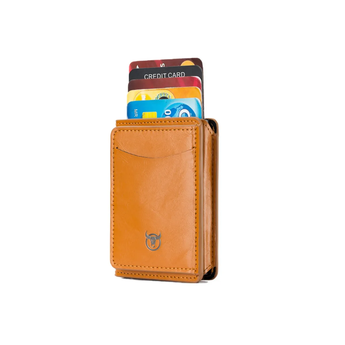 GENERICO - Tarjetero billetera cuero Bull Captain protec RFID mod Bully