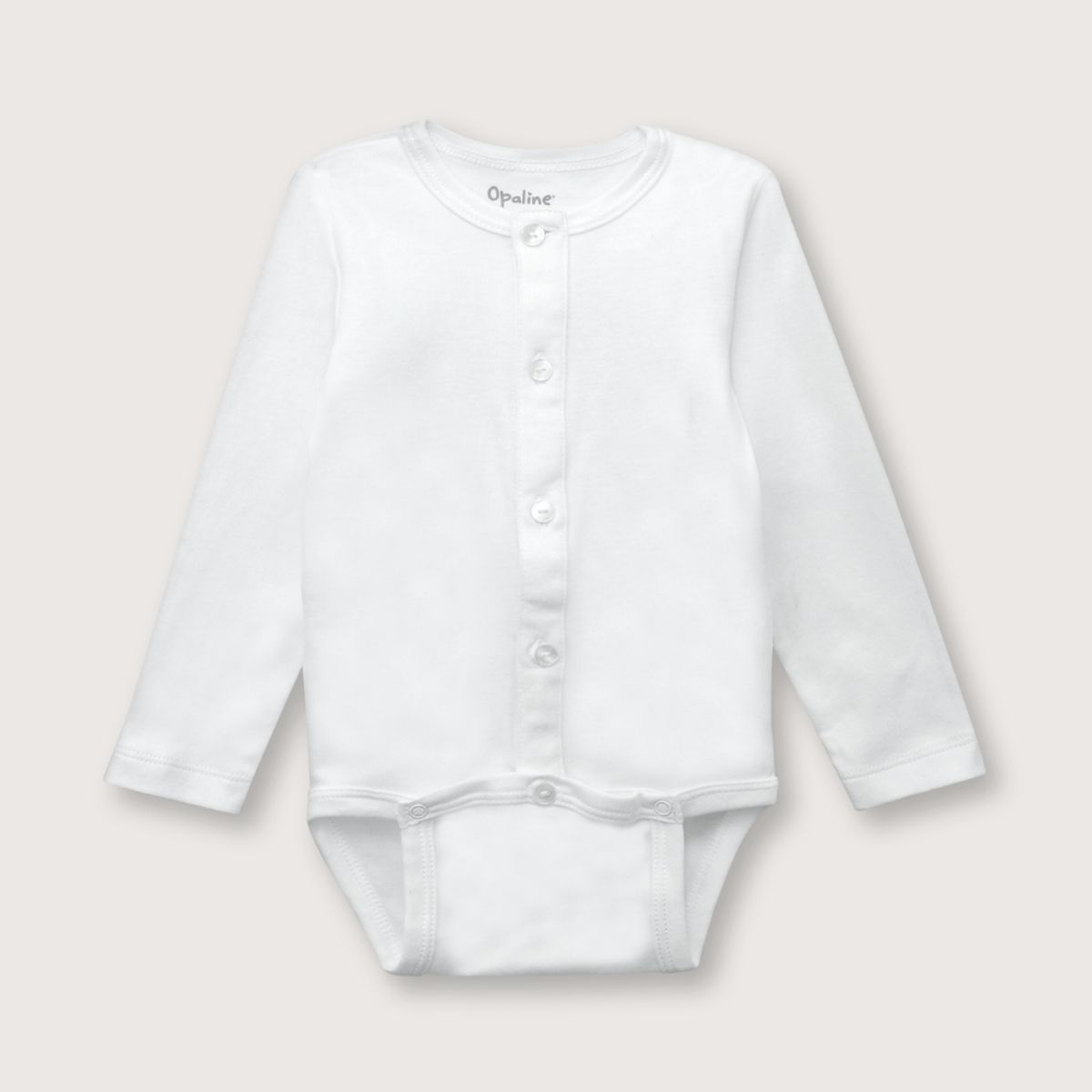 OPALINE - Body de niño body broche al medio blanco PR a 2A