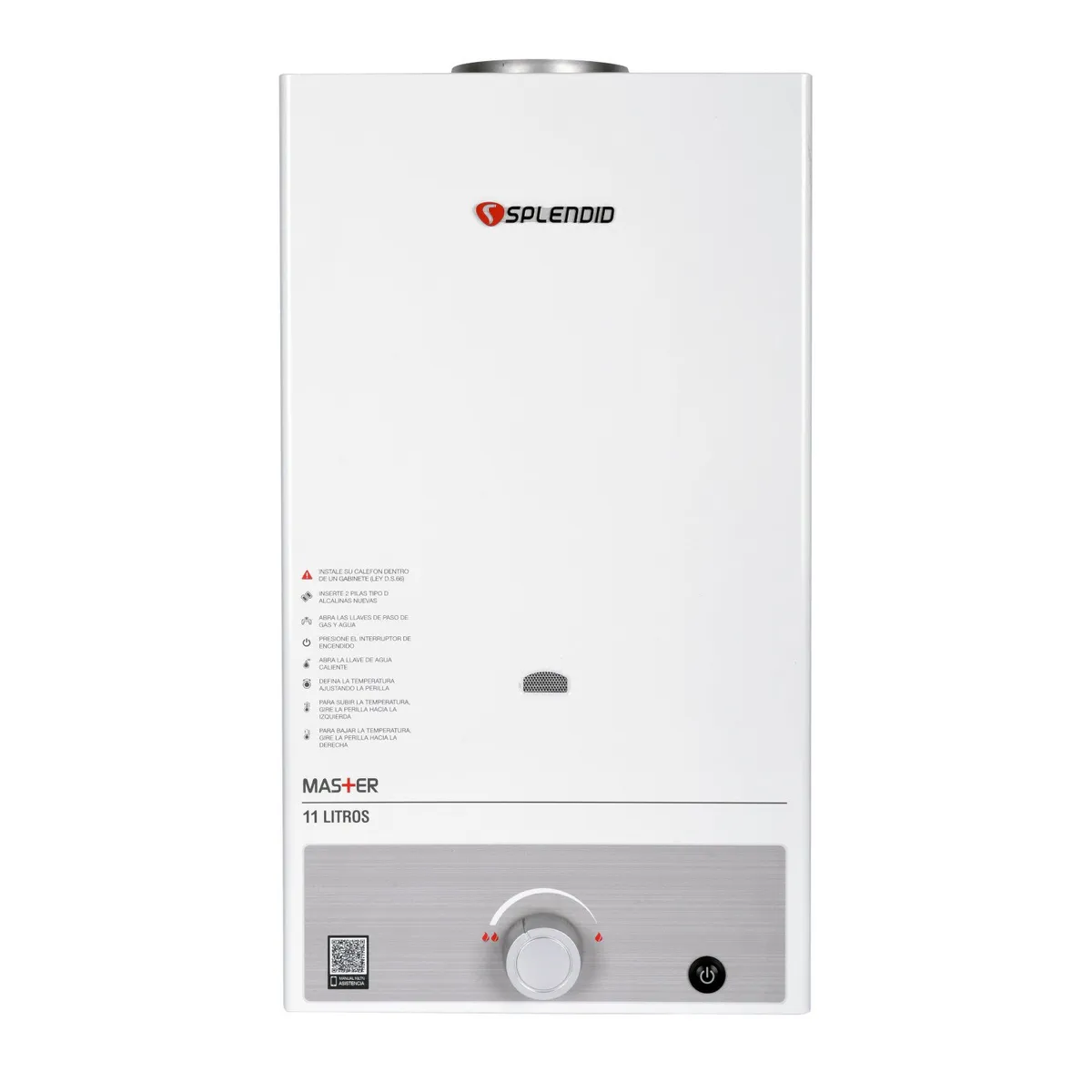 SPLENDID - Calefont 11 litros Gas natural Tiro natural Splendid