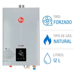 RHEEM - Calefont 12 litros Gas natural Tiro forzado