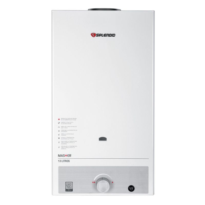 SPLENDID - Calefont 13 litros Gas licuado Tiro natural Splendid