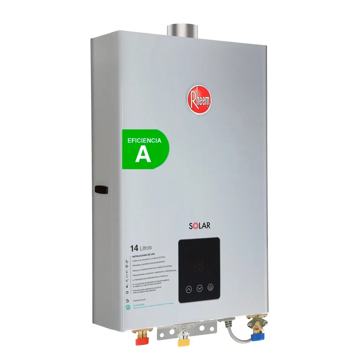 RHEEM - Calefont 14 litros Gas licuado Tiro forzado Rheem.