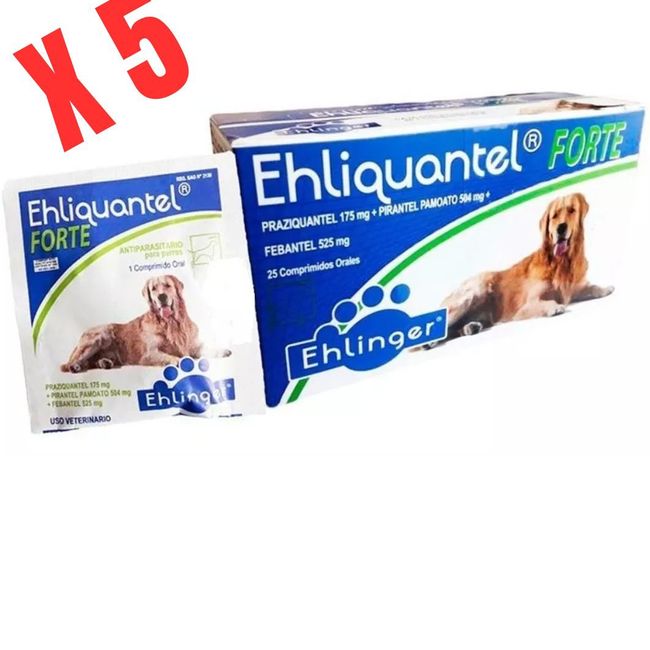 EHLINGER - Ehliquantel Antiparasitario Interno 5 Comprimidos