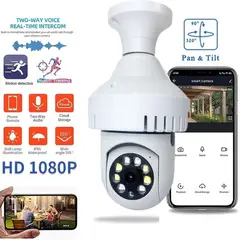 STARTECHOFFICE - Cámara IP 360° Ampolleta motorizada Full HD Detector de Humo Alarma