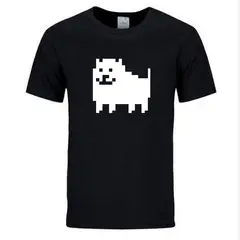 ROLY - Polera Negra algodón Perro Pixel…