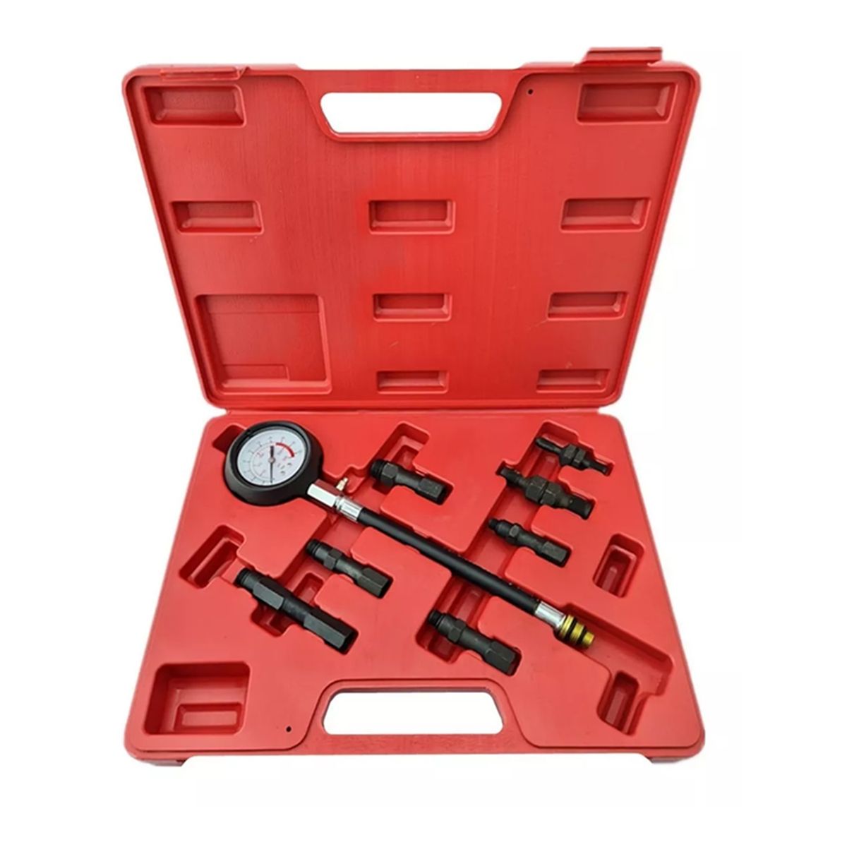 GENERICO - Set Kit Compresimetro Automotriz Bencinero Gasolina
