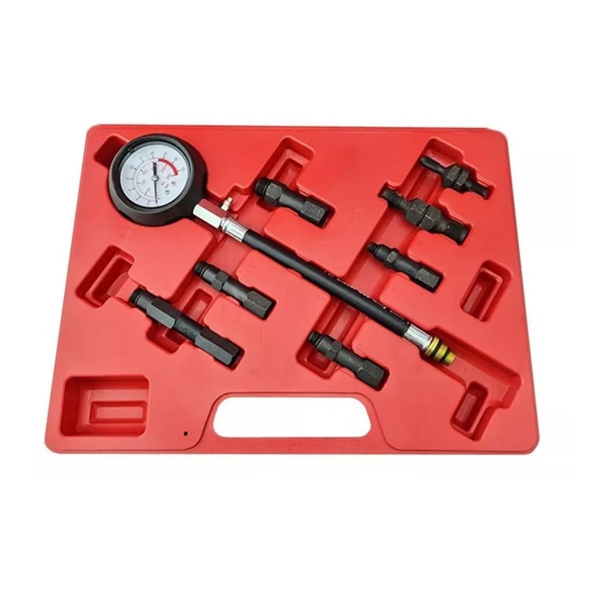 GENERICO - Set Kit Compresimetro Automotriz Bencinero Gasolina