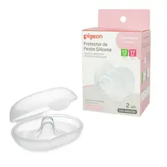 PIGEON - Pack 2 Protectores Pezoneras 2 Tallas Silicona