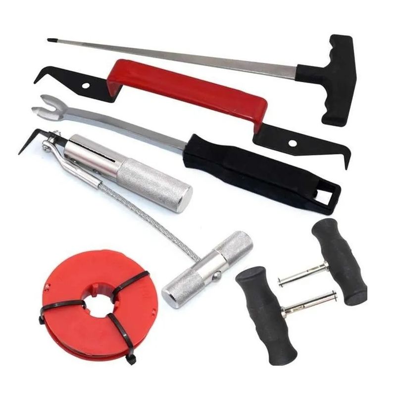 GENERICO - Kit Set Juego De Herramientas Extracción De Parabrisas 7 Pcs