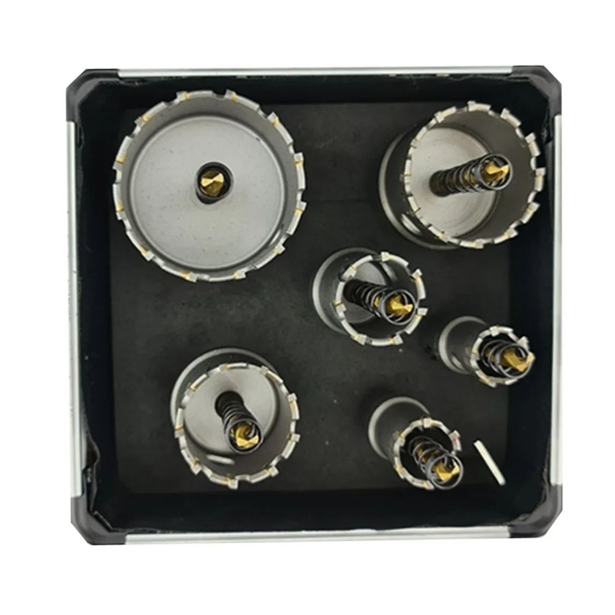 GENERICO - Juego De Brocas Tct Punta De Carburo Para Metal 7 Piezas Tmk