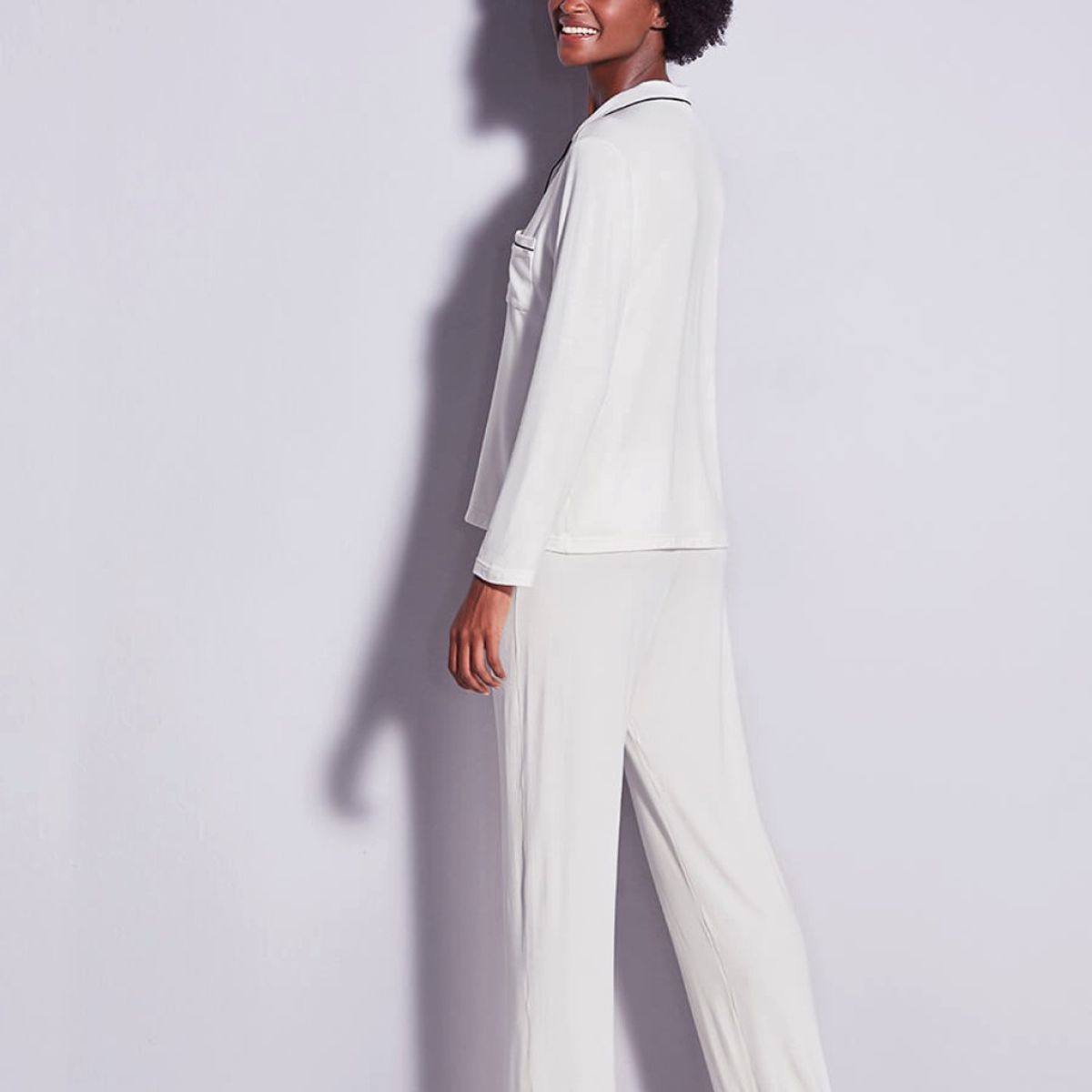 HOPE - PIJAMA LARGO BLANCO VISCOSA  0MCL1010