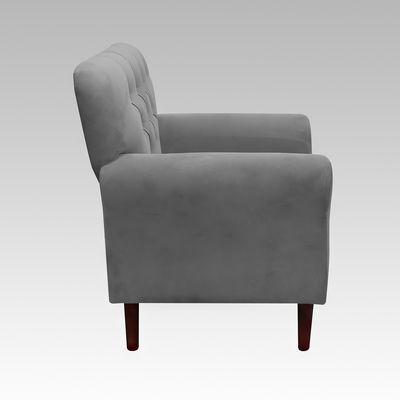 Imagen 2 del producto Sillón Baúl 1 Cuerpo Estilo Capitoné Recife - Gris