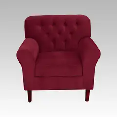 GENERICO - Sillón Baúl 1 Cuerpo Estilo Capitoné Recife - Vino