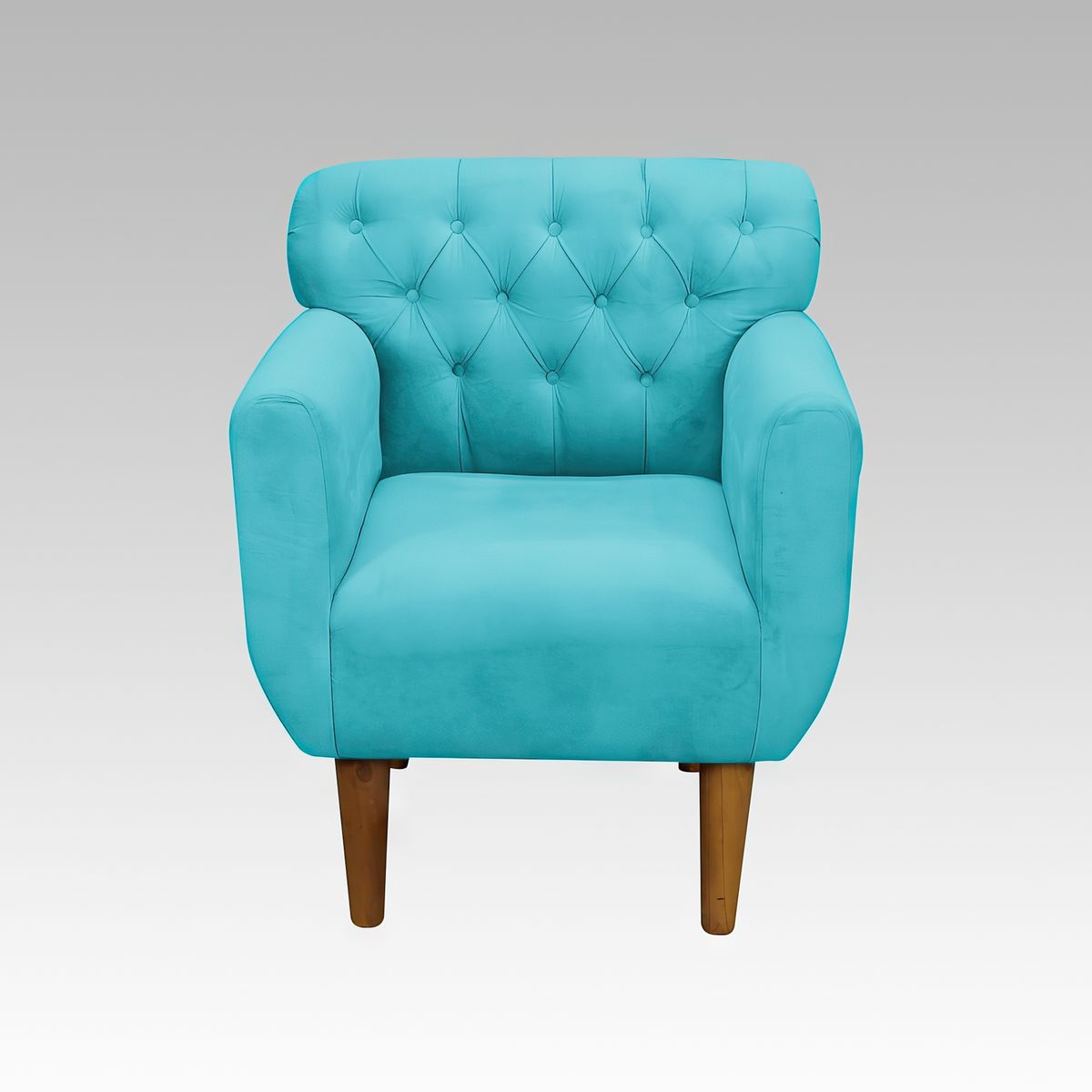 GENERICO - Sillón Estilo Capitoné Marbella - Turquesa