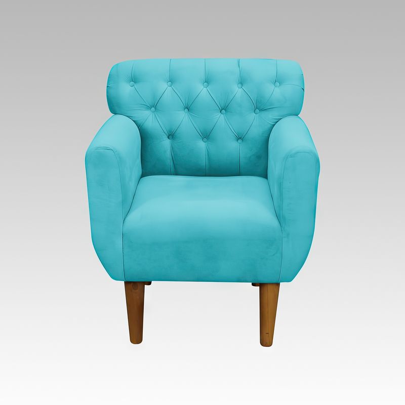 GENERICO - Sillón Estilo Capitoné Marbella - Turquesa