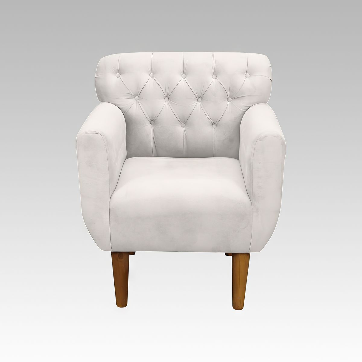 GENERICO - Sillón Estilo Capitoné Marbella - Blanco