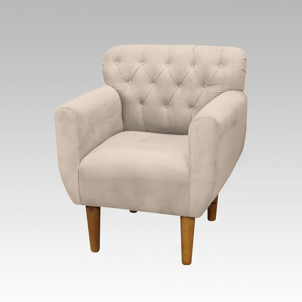 GENERICO - Sillón Estilo Capitoné Marbella - Beige