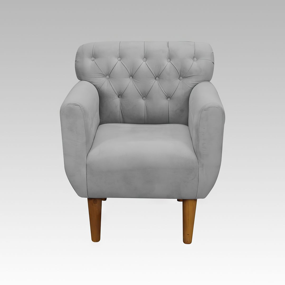 GENERICO - Sillón Estilo Capitoné Marbella - Gris