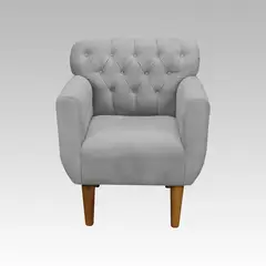 GENERICO - Sillón Estilo Capitoné Marbella - Gris