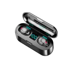 COMPRAPO - Audífonos Inalámbricos Bluetooth F9-1 TWS negros Powerbank